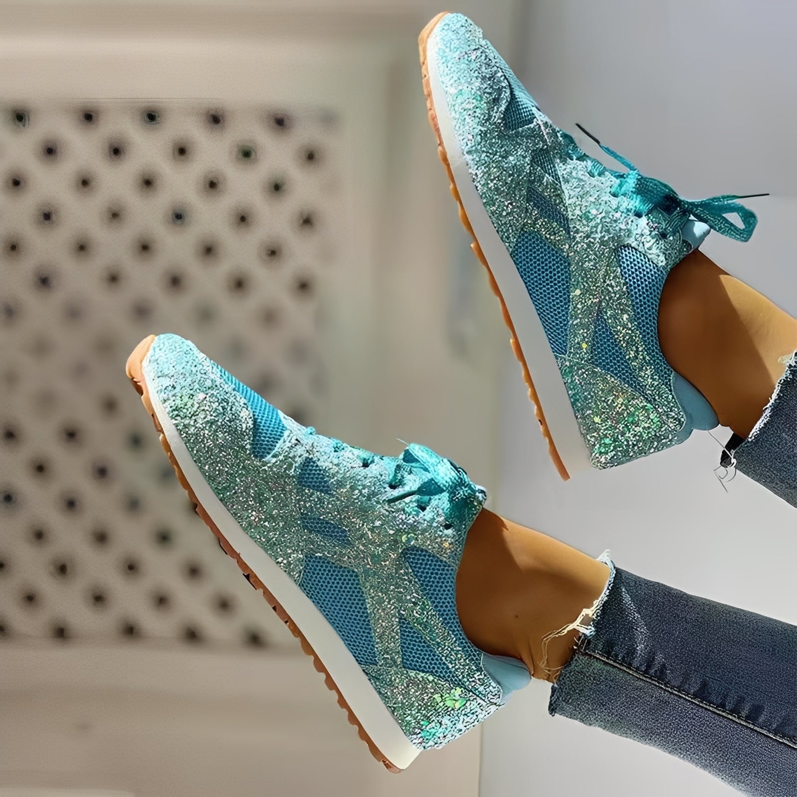 Berley - Stylowe buty z połyskiem dla kobiet