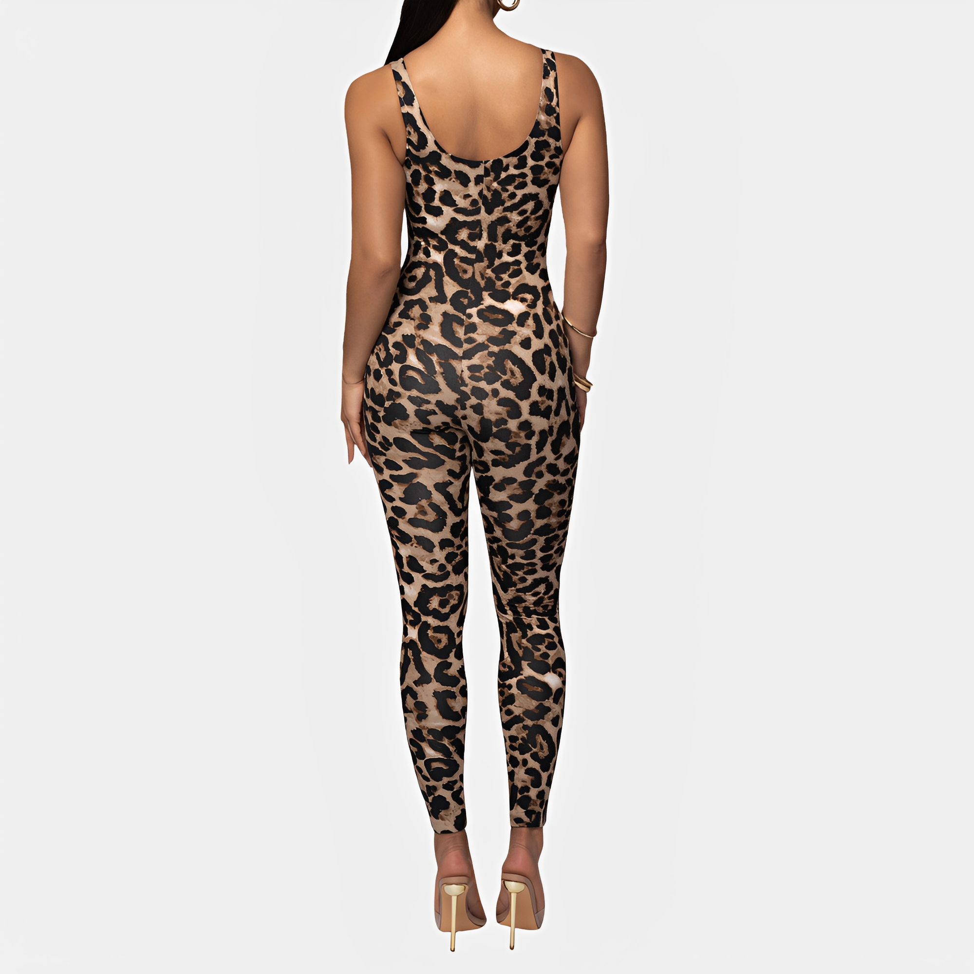 Elaine - Stylowy drukowany kombinezon bodycon