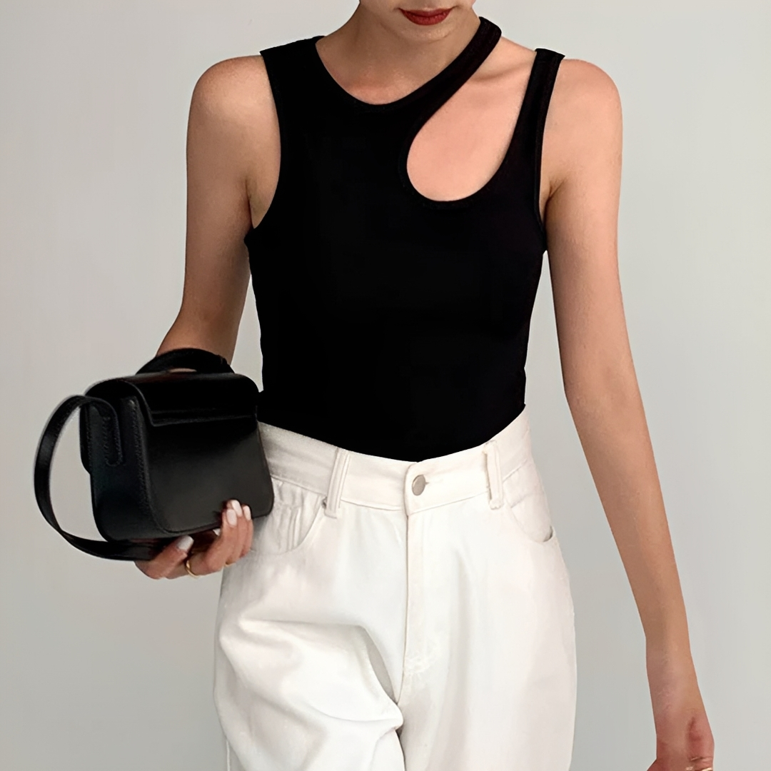 Genesa - Stylowy top bez rękawów