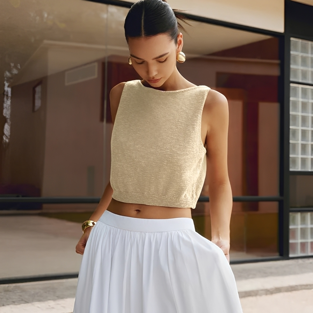 Arianne - Elegancki top na ramiączkach