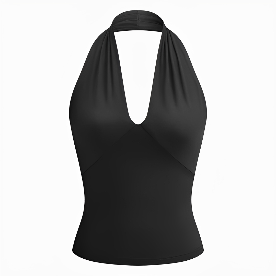 Reese - Elegancki Top na Ramiączkach z Odkrytymi plecami