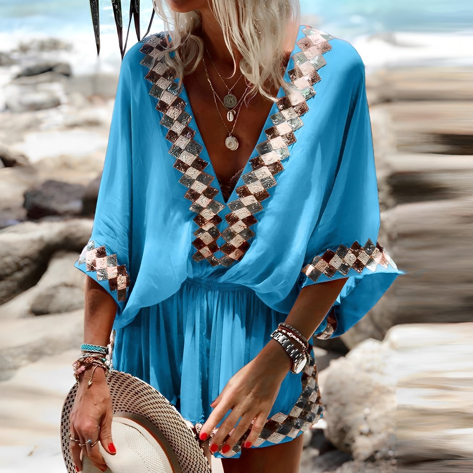 Jenn - Stylowy Boho Kombinezon
