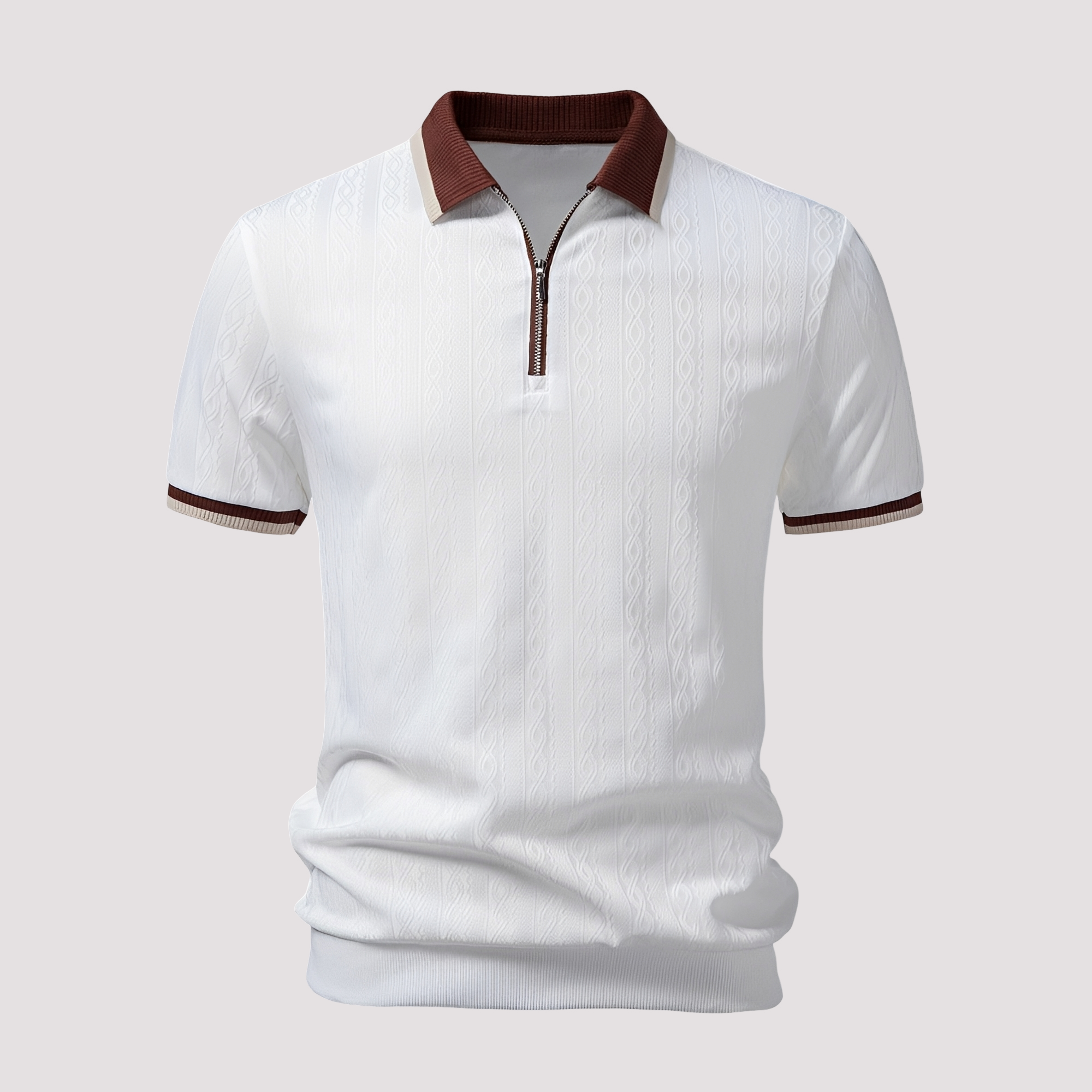 Bryn - Stylowa koszulka polo z zamkiem