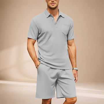 Barry - Swobodny Zestaw Waffle Polo