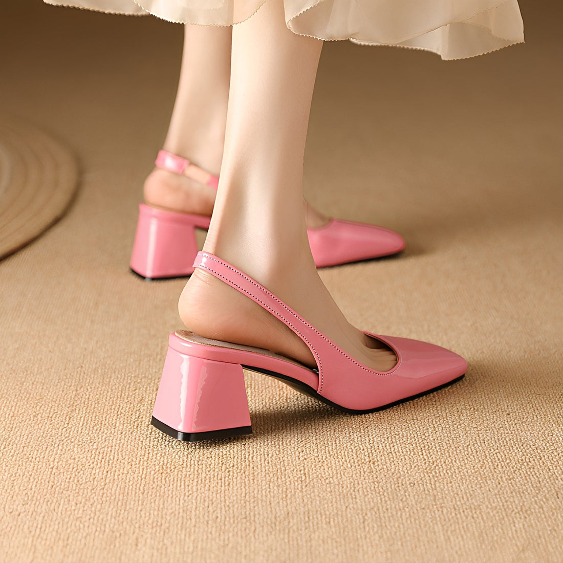 Kristen - Eleganckie buty na kwadratowym obcasie