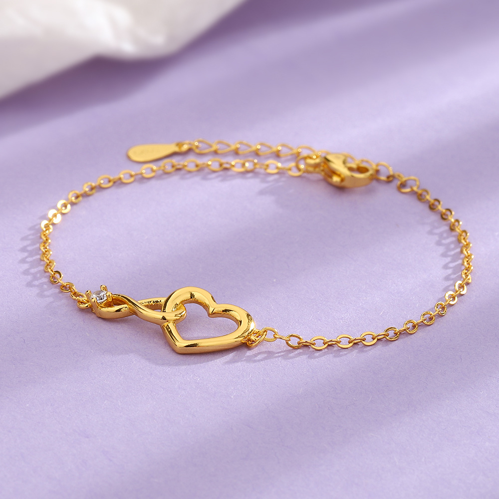 Pulsera Serce Nieskończoność - Pulsera delikatna z CZ