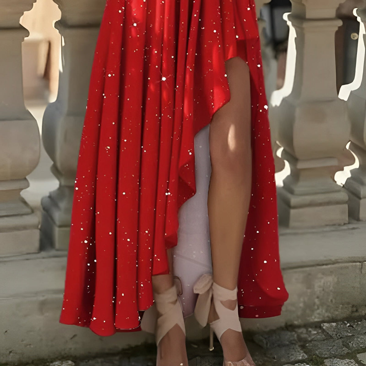 Damska sukienka z podwyższoną talią – elegancka, zwiewna sukienka na lato, ceremonie i codzienność
