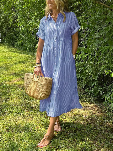 Corinne – Elegancka sukienka koszulowa dla kobiet