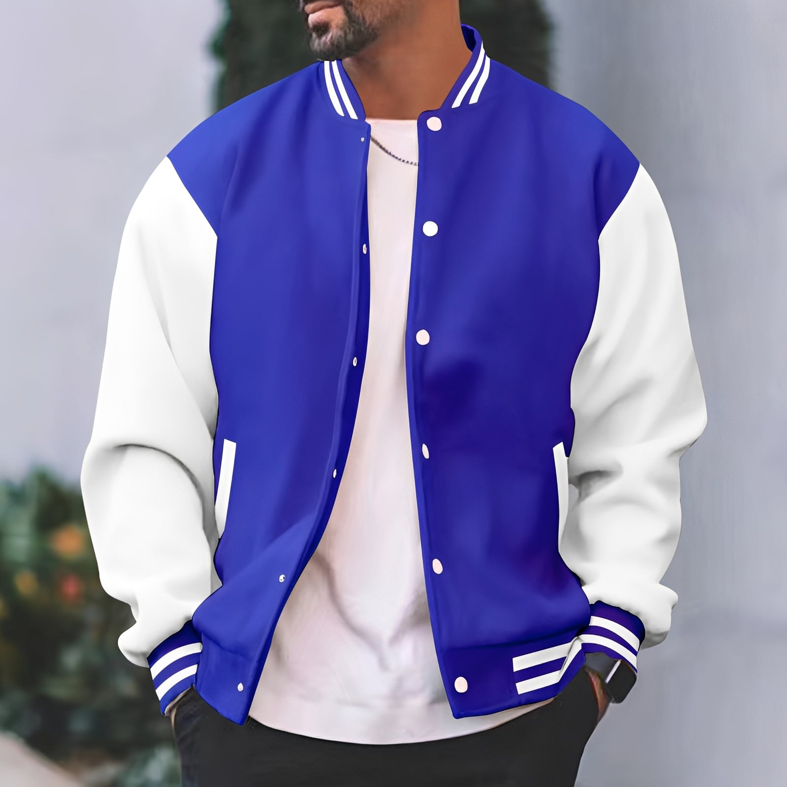 Greg - Stylowa, luźno dopasowana kurtka bomber dla mężczyzn