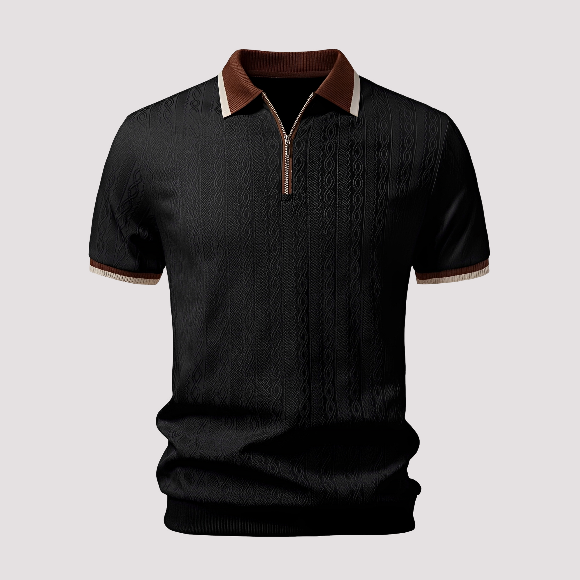 Bryn - Stylowa koszulka polo z zamkiem