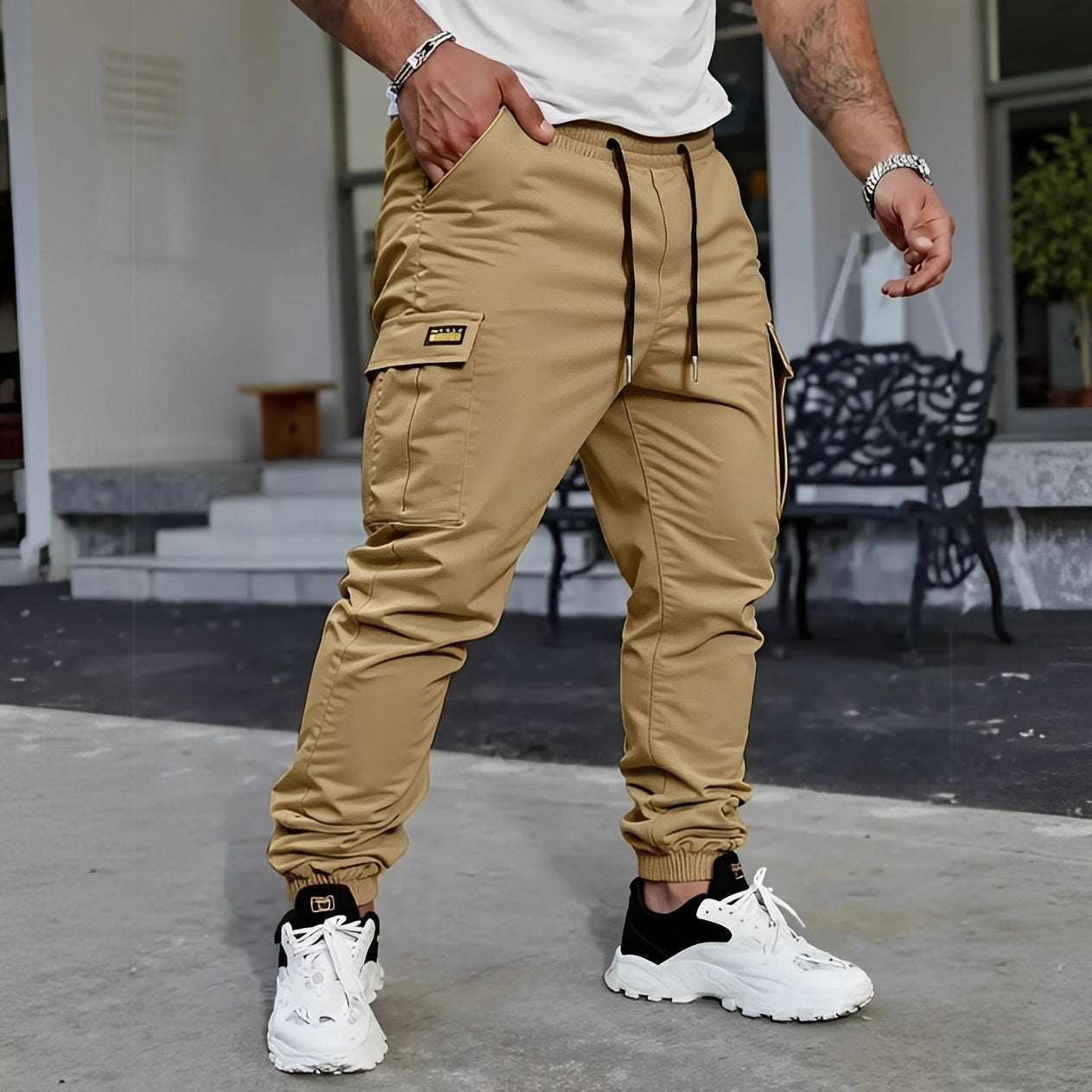 Milton - Casualowe Spodnie Jogger