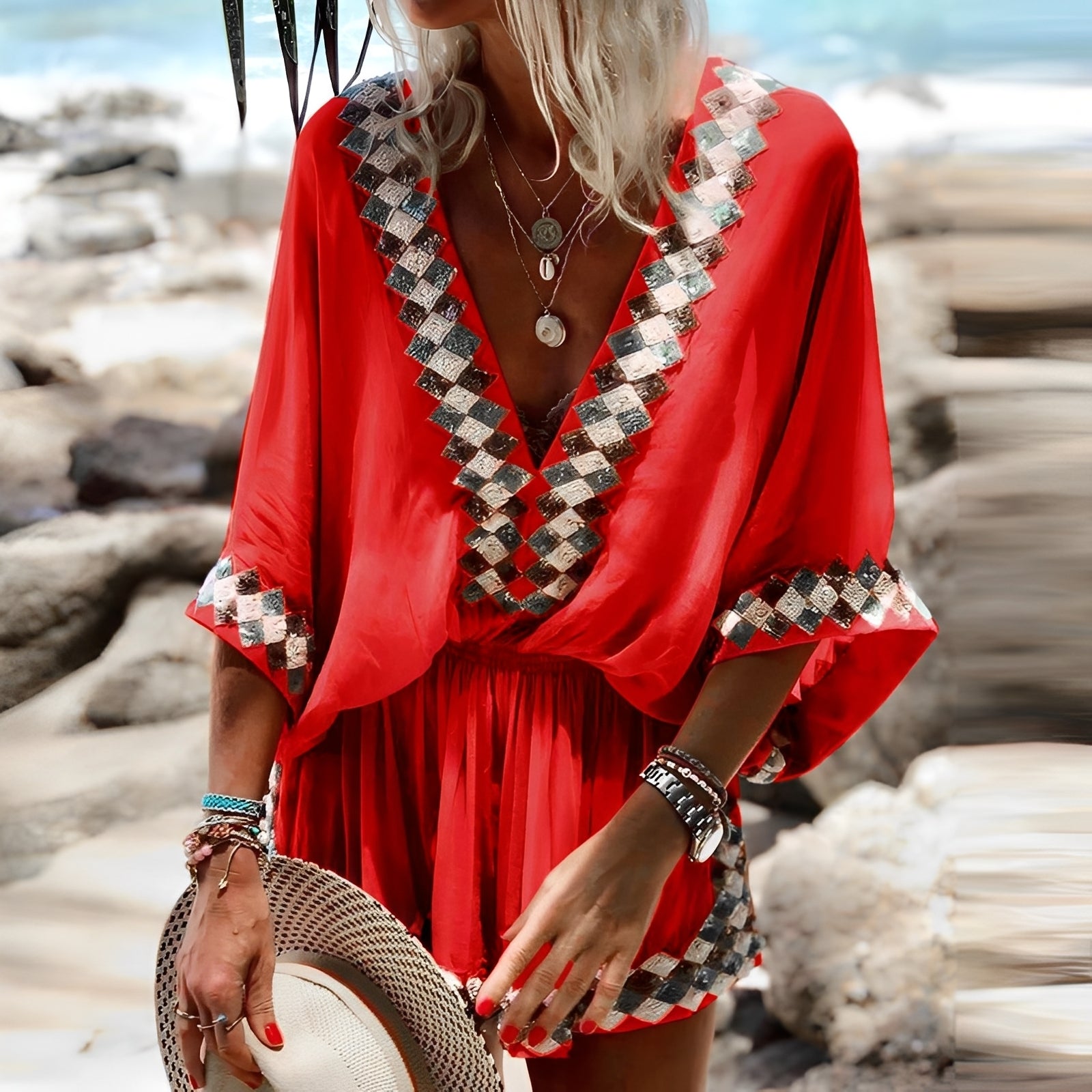 Jenn - Stylowy Boho Kombinezon