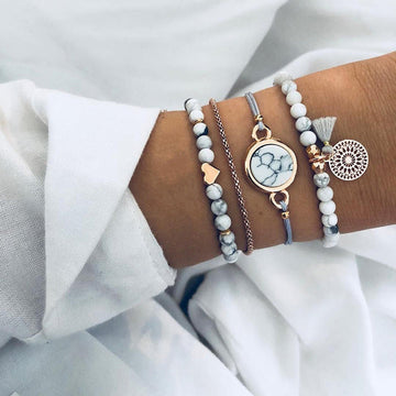 Alora – Elegancki zestaw bransoletek lima