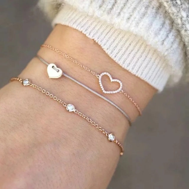 Alora – Elegancki zestaw bransoletek lima