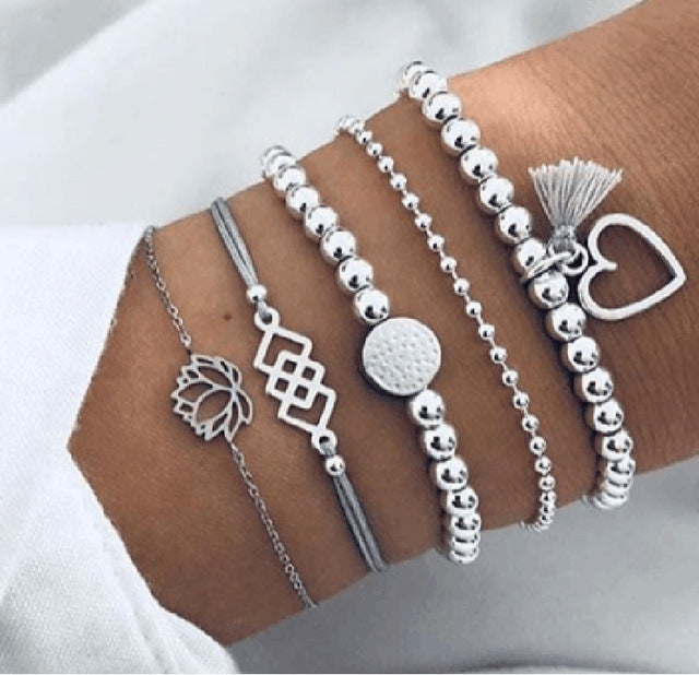 Alora – Elegancki zestaw bransoletek lima