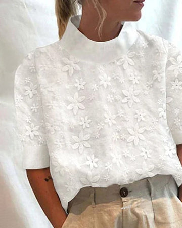 Julia – Elegancka bluzka koronkowa dla kobiet