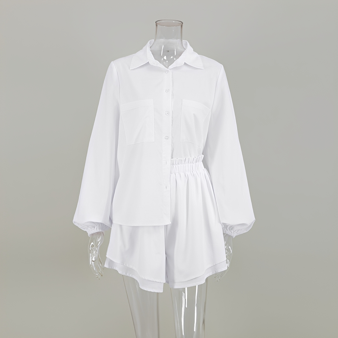 Larnie - Stylowy komplet top i szorty