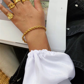Gigi – Pulsera z łańcuchów złotych sznurków elegancka