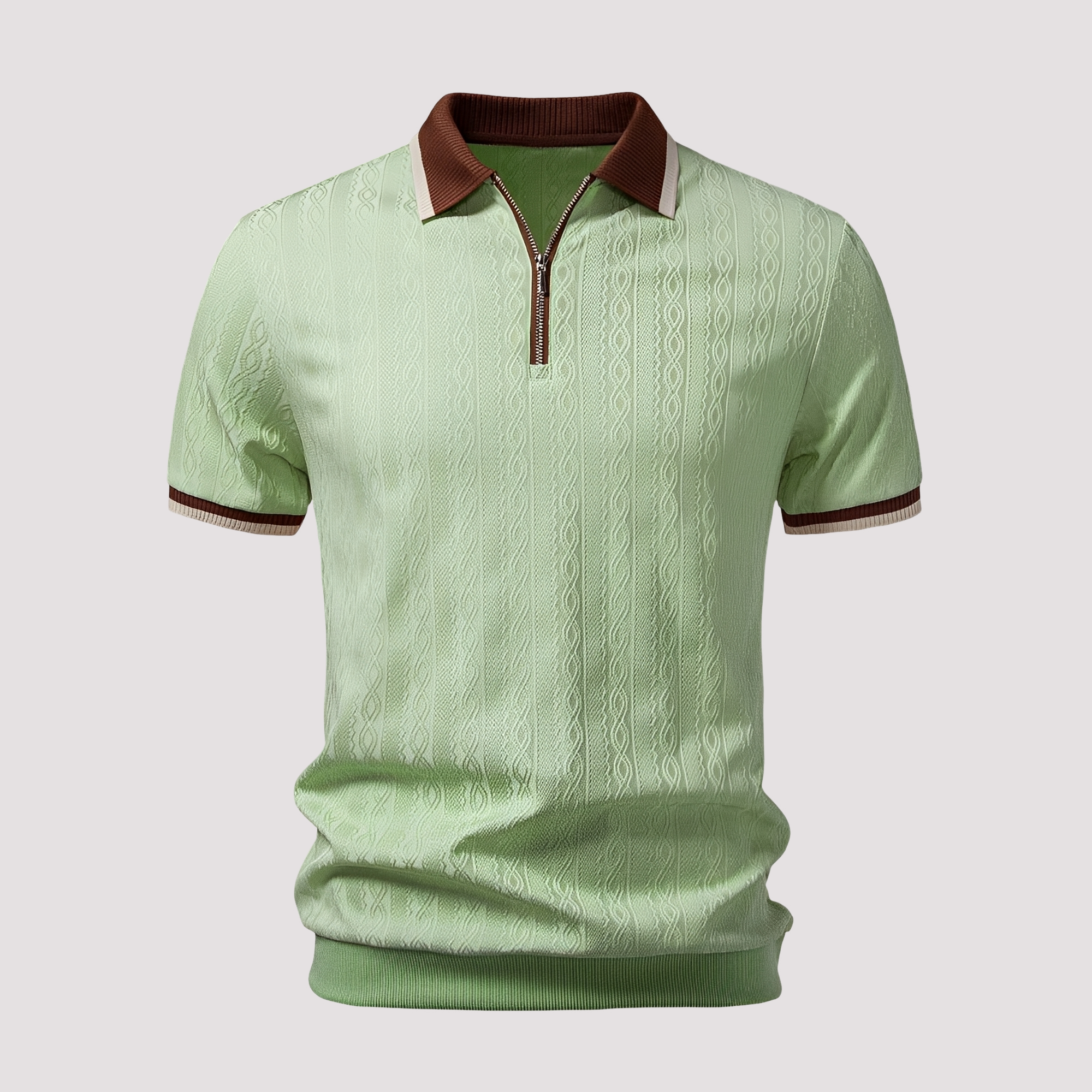 Bryn - Stylowa koszulka polo z zamkiem