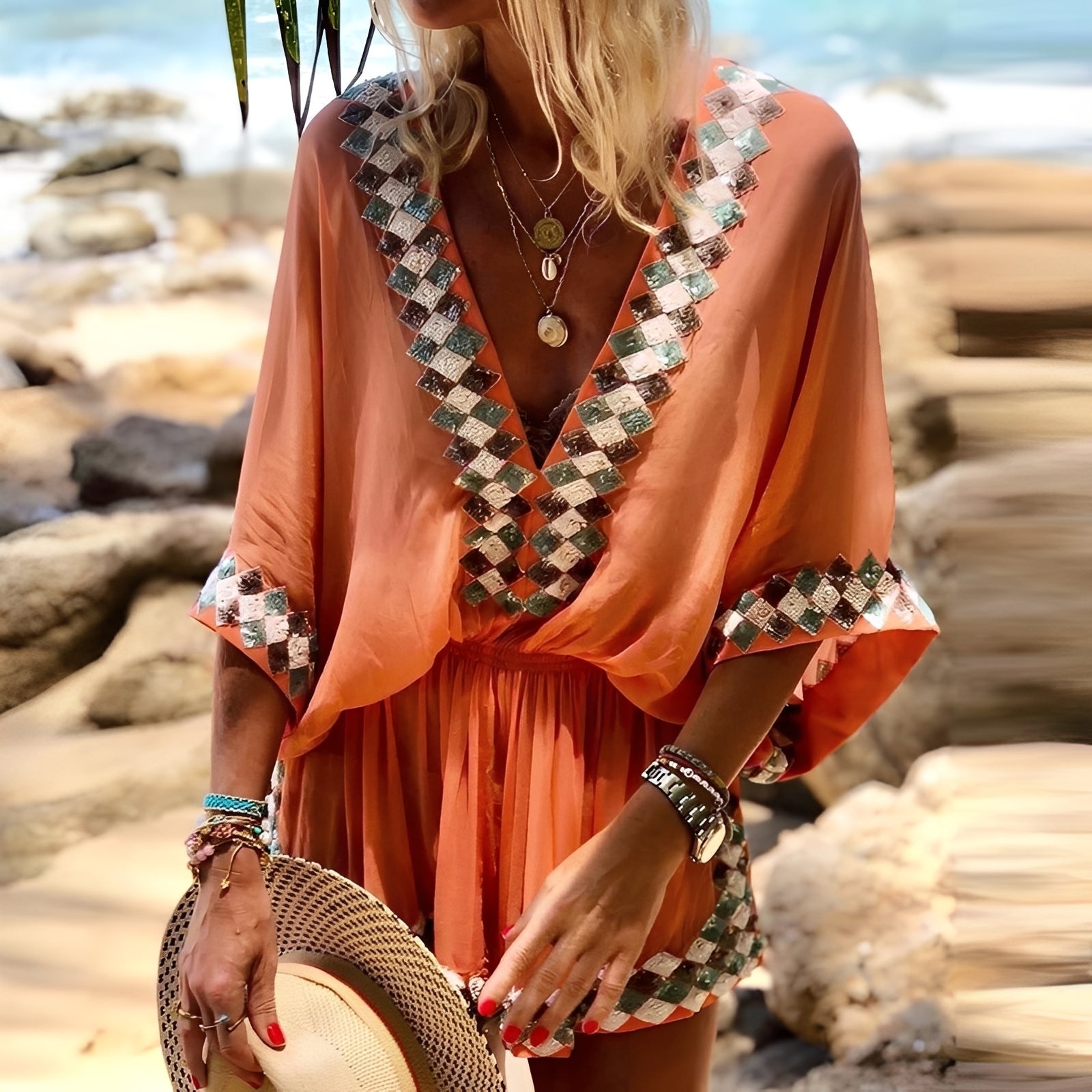 Jenn - Stylowy Boho Kombinezon