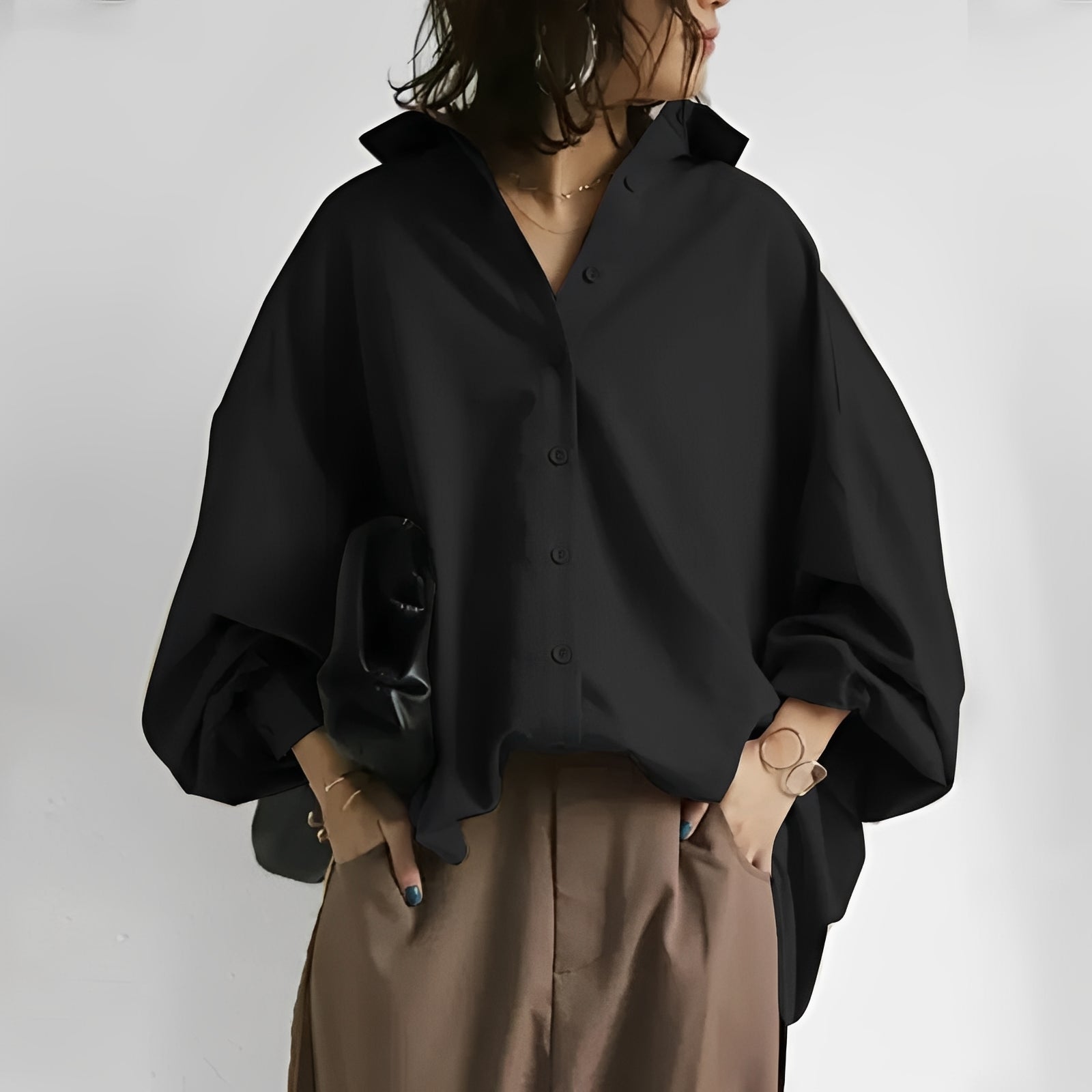 Brittney - Casualowa oversize'owa bluzka