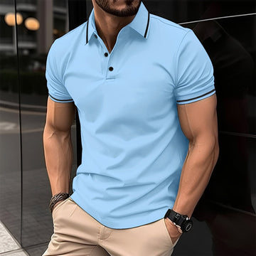 Frank - Stylowa koszulka polo z klapami