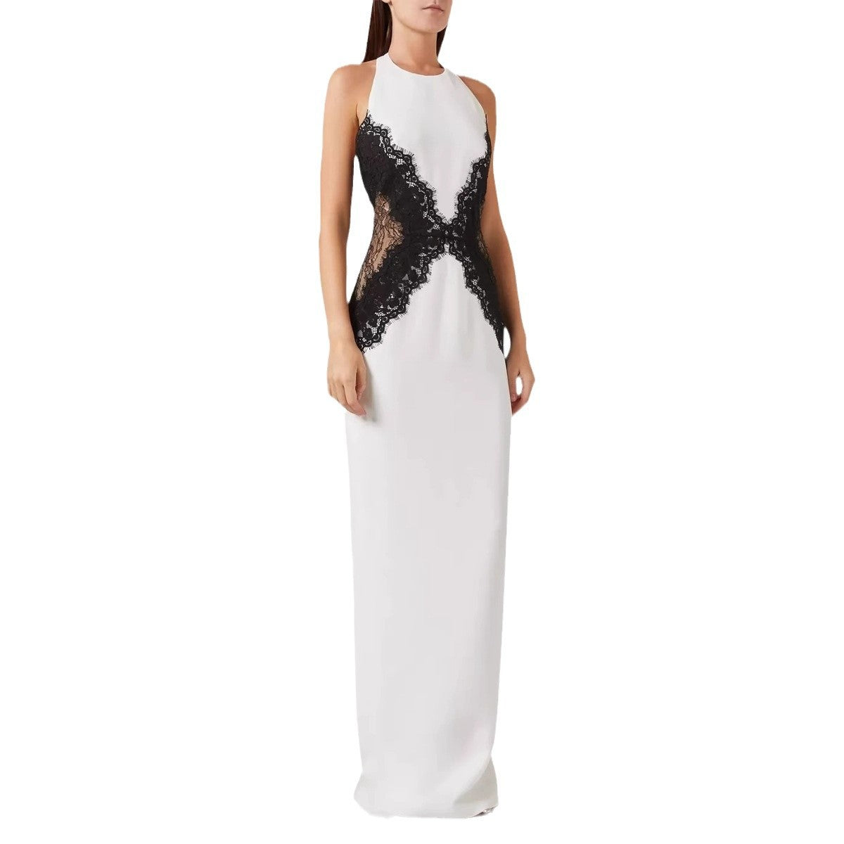 Kathryn - Elegancka Maxi Sukienka z Halterem
