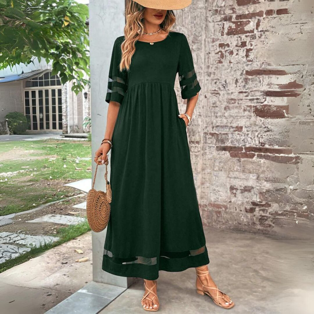 Amandine – Elegancka sukienka z efektem ukrywającym brzuch