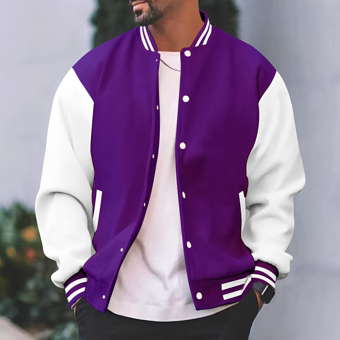Greg - Stylowa, luźno dopasowana kurtka bomber dla mężczyzn
