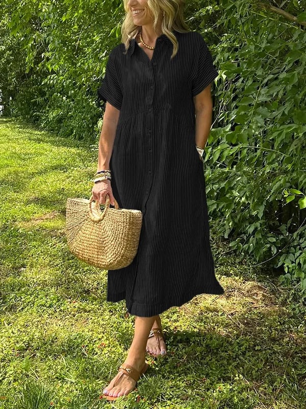Corinne – Elegancka sukienka koszulowa dla kobiet