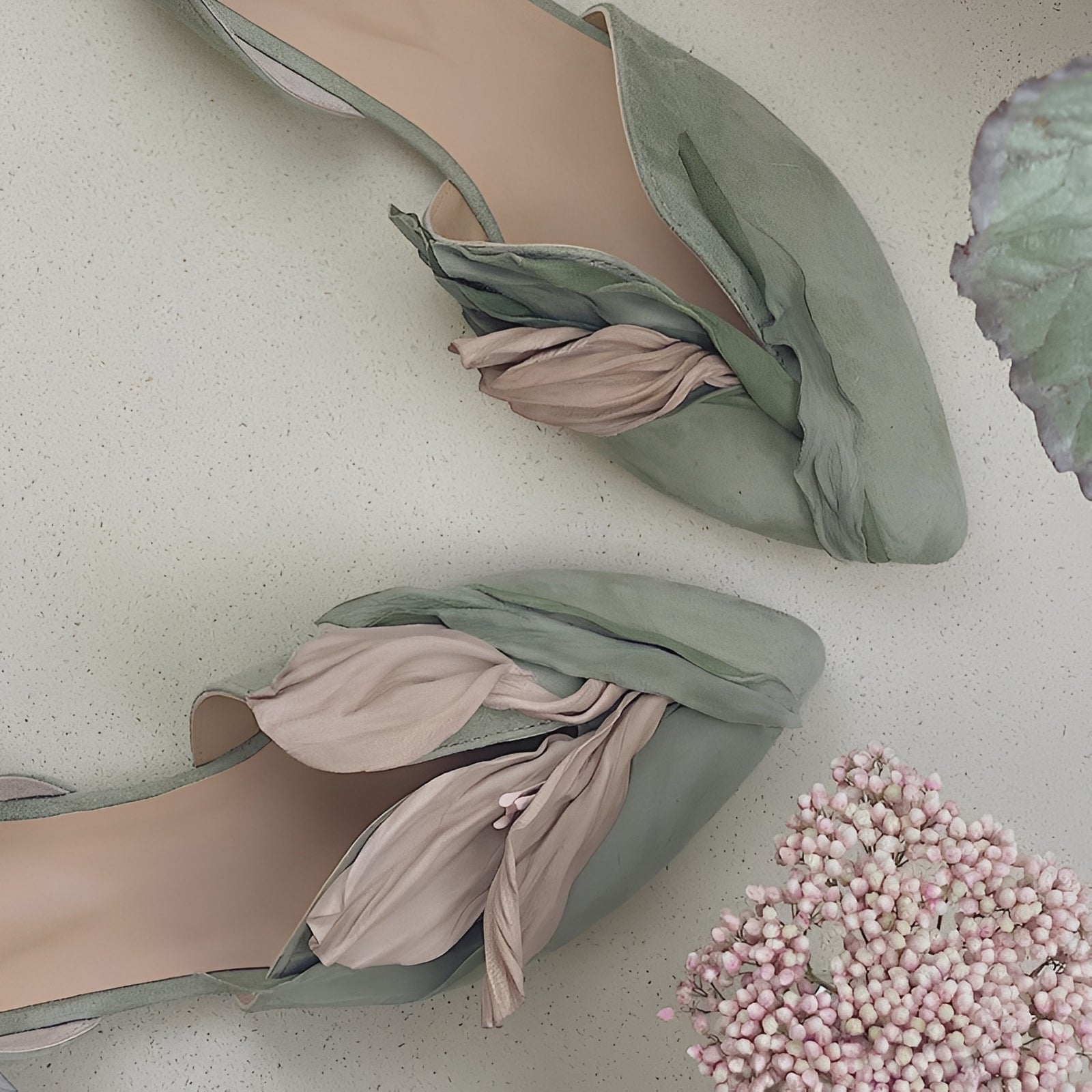 Jennifer - Stylowe płaskie buty damskie z kwiatowym wzorem