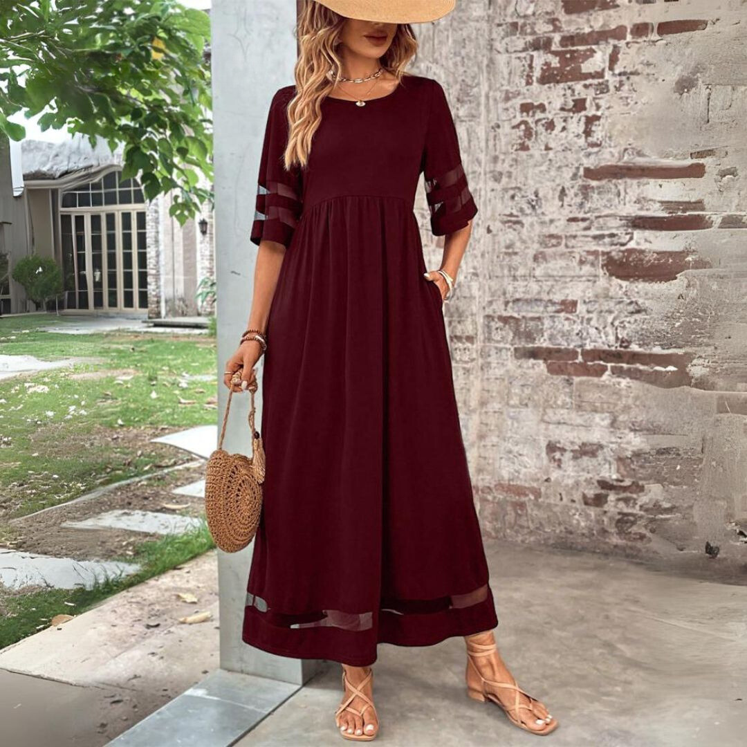 Amandine – Elegancka sukienka z efektem ukrywającym brzuch