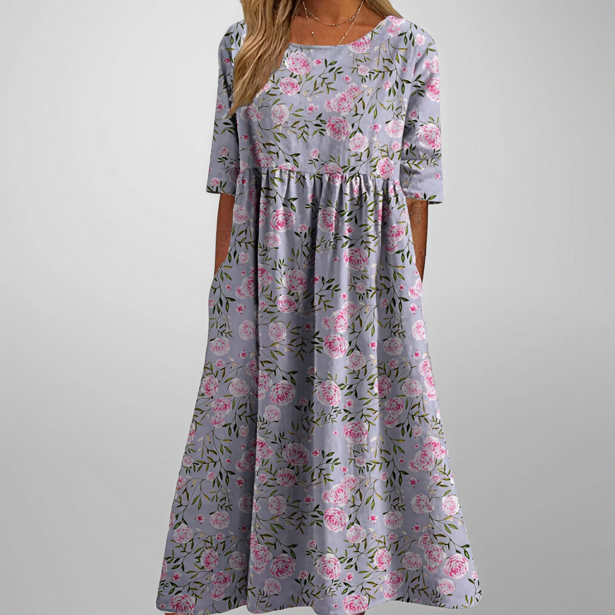 Gail – Kwiatowa damska sukienka maxi