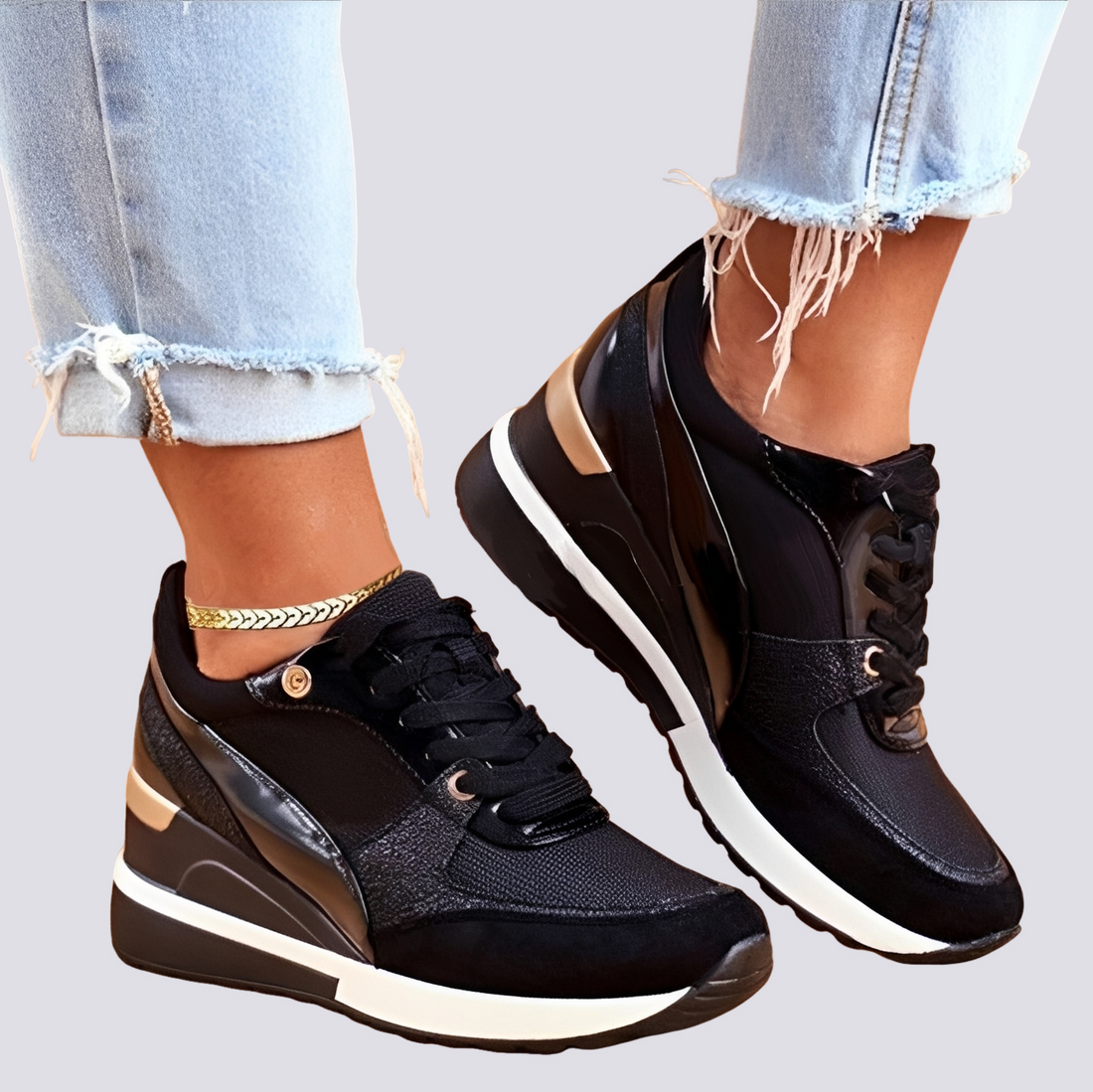 Demi - Stylowe Sneakersy na Platformie