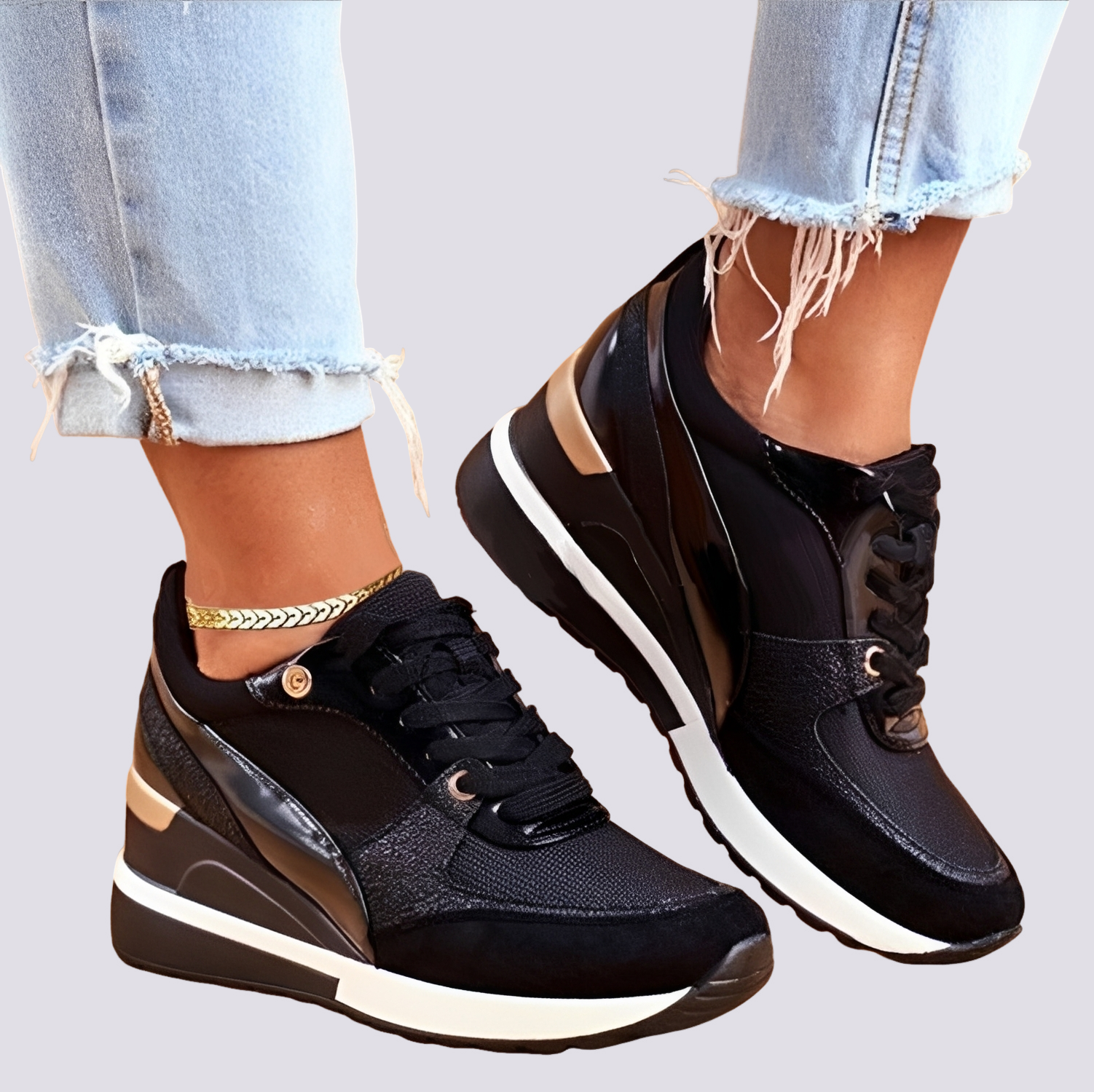 Demi - Stylowe Sneakersy na Platformie