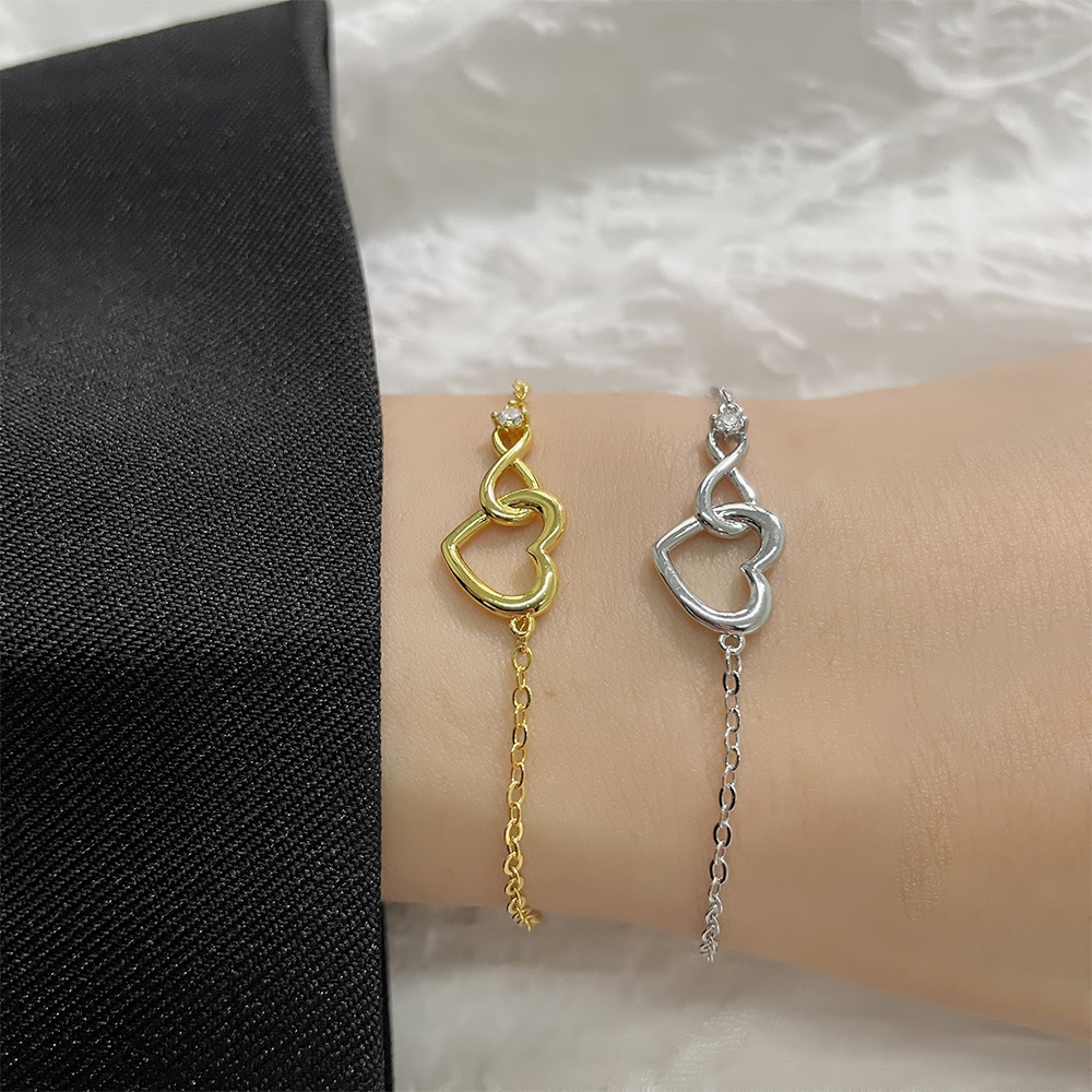 Pulsera Serce Nieskończoność - Pulsera delikatna z CZ