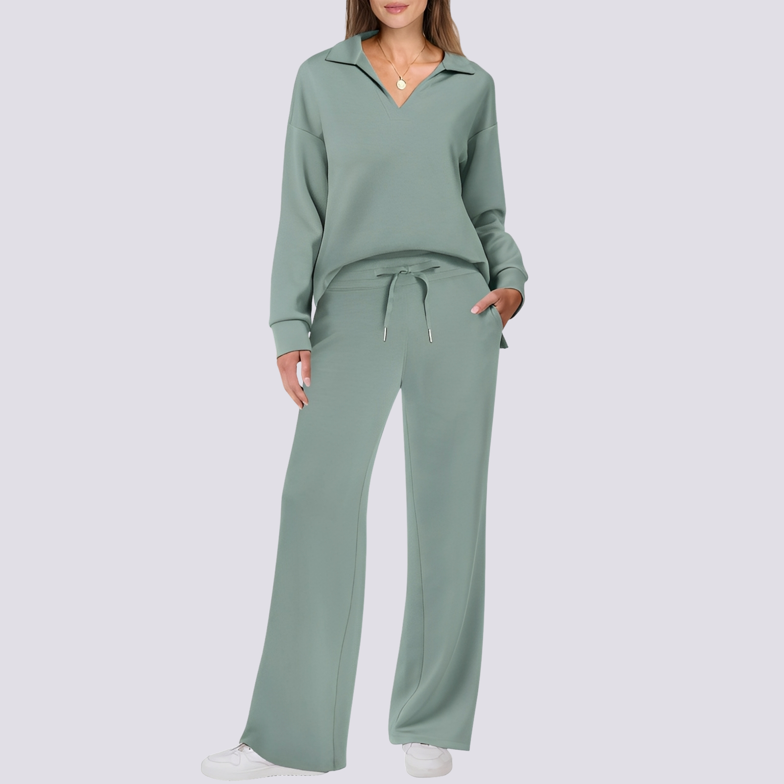 Tiana - Swobodny, wygodny zestaw loungewear dla kobiet