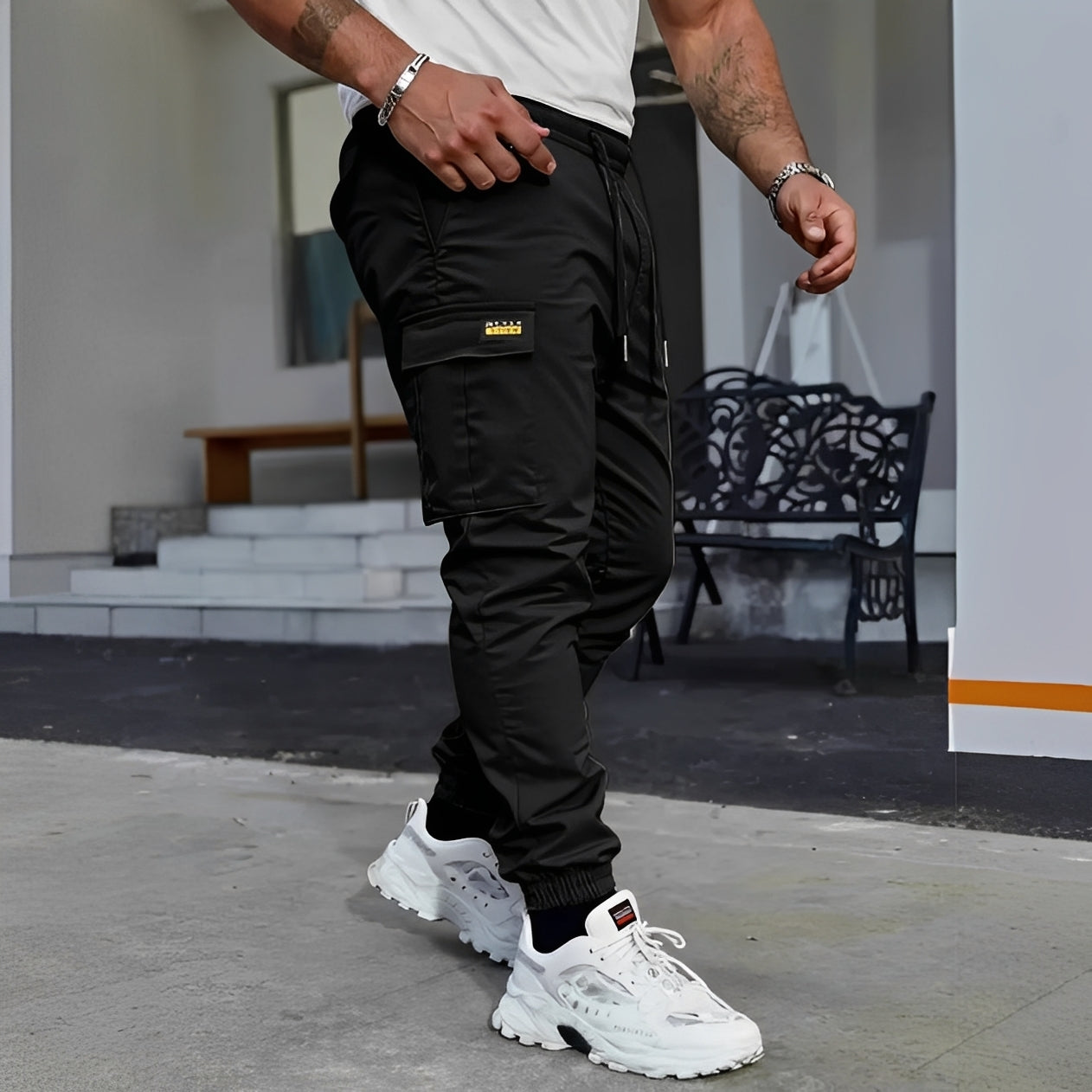 Milton - Casualowe Spodnie Jogger