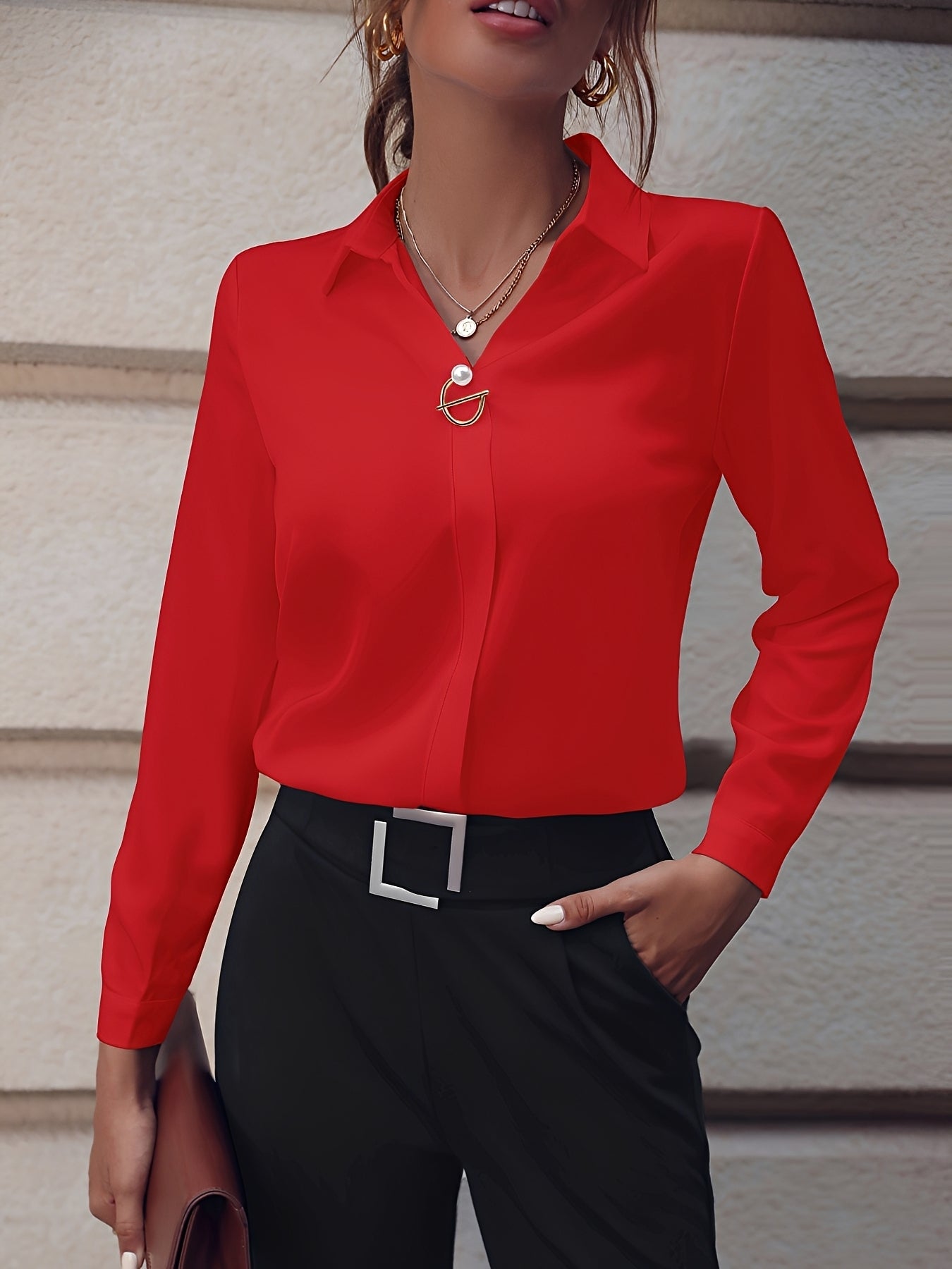 Erica - Formalna koszula z długim rękawem