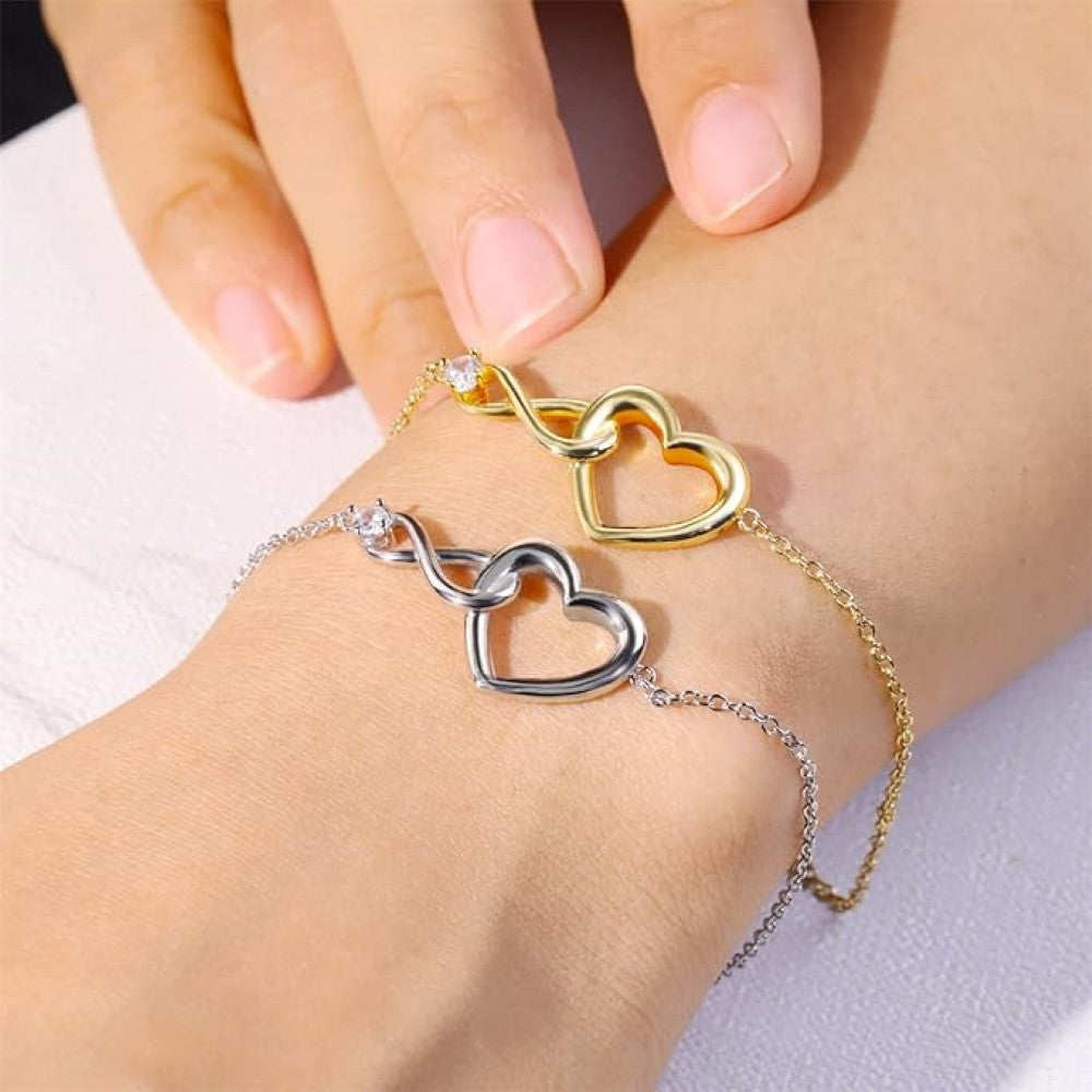 Pulsera Serce Nieskończoność - Pulsera delikatna z CZ
