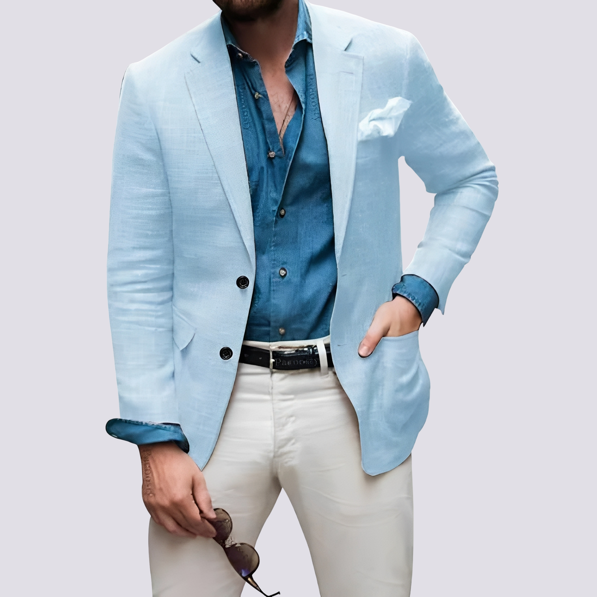 Glenn - Elegancka marynarka męska z guzikami