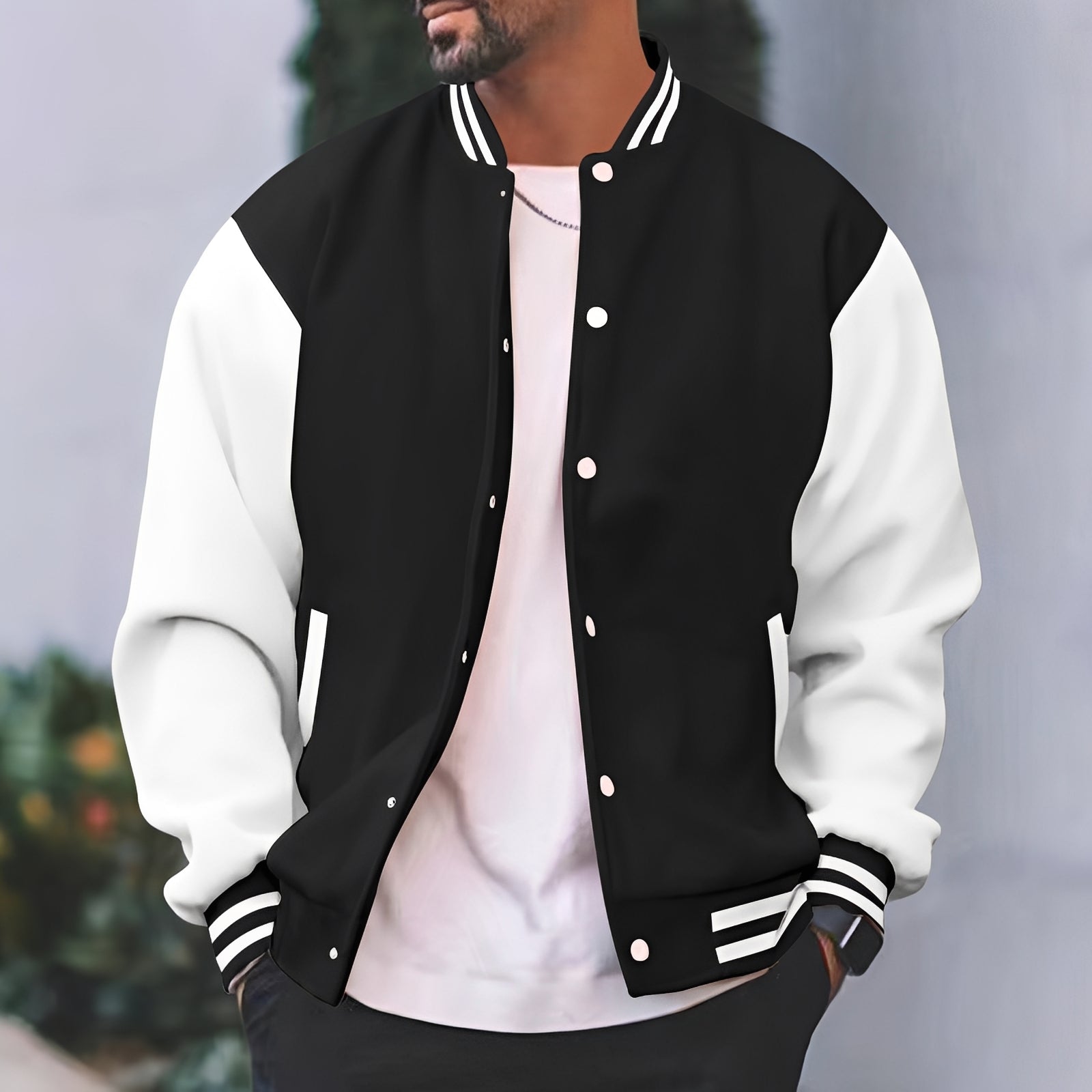 Greg - Stylowa, luźno dopasowana kurtka bomber dla mężczyzn