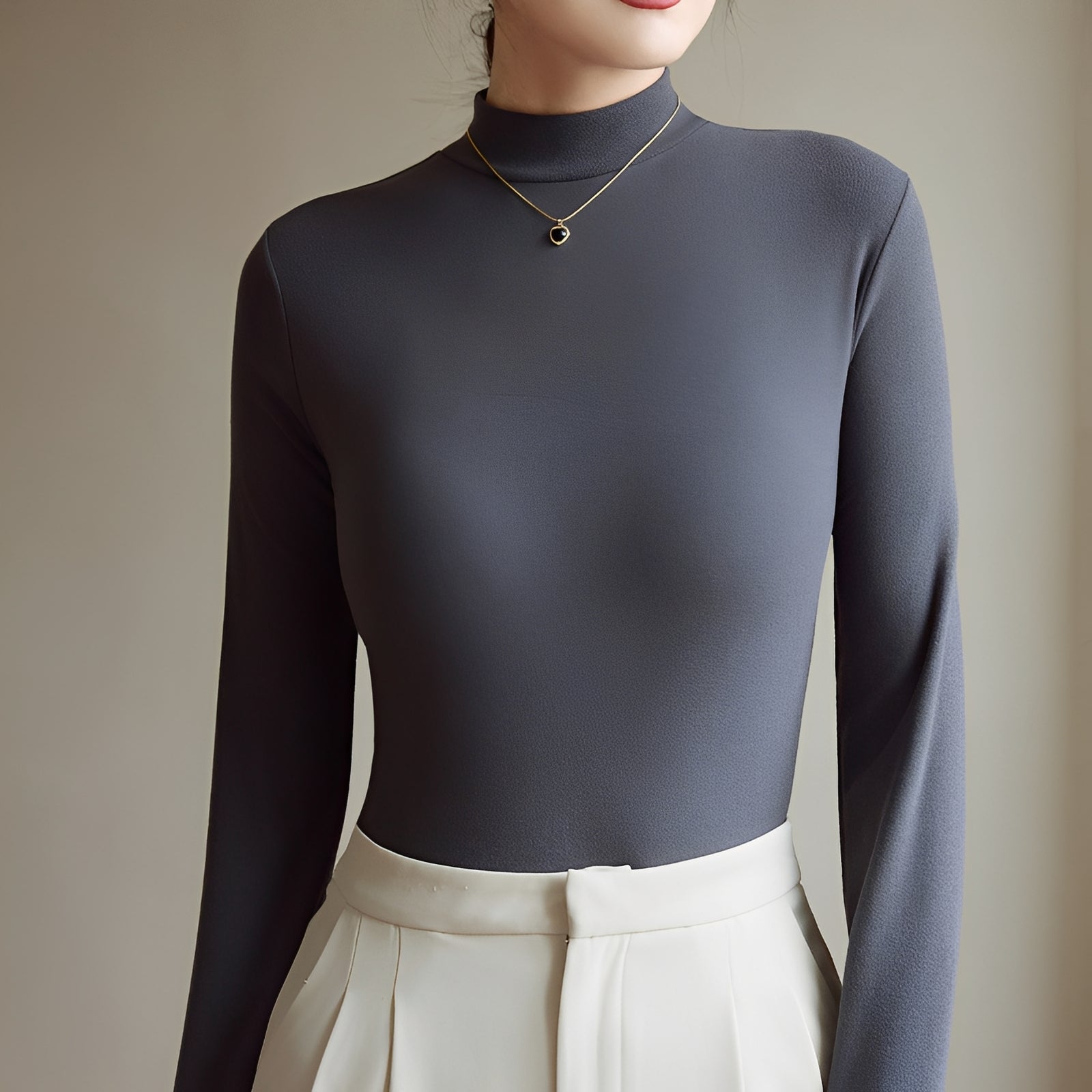 Antonette - Stylowy top z golfem