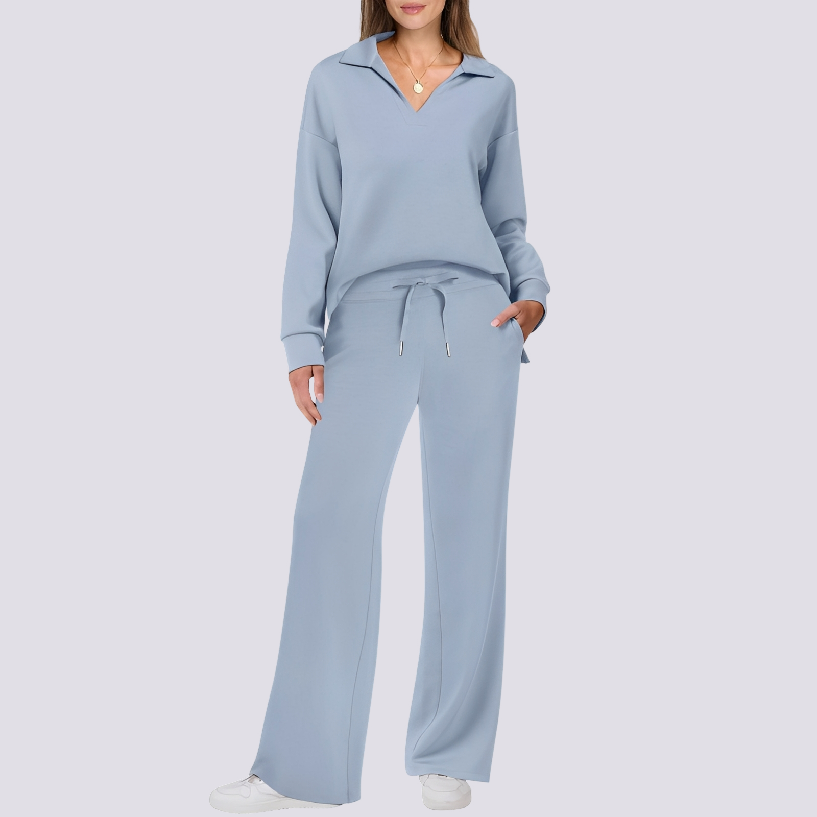 Tiana - Swobodny, wygodny zestaw loungewear dla kobiet