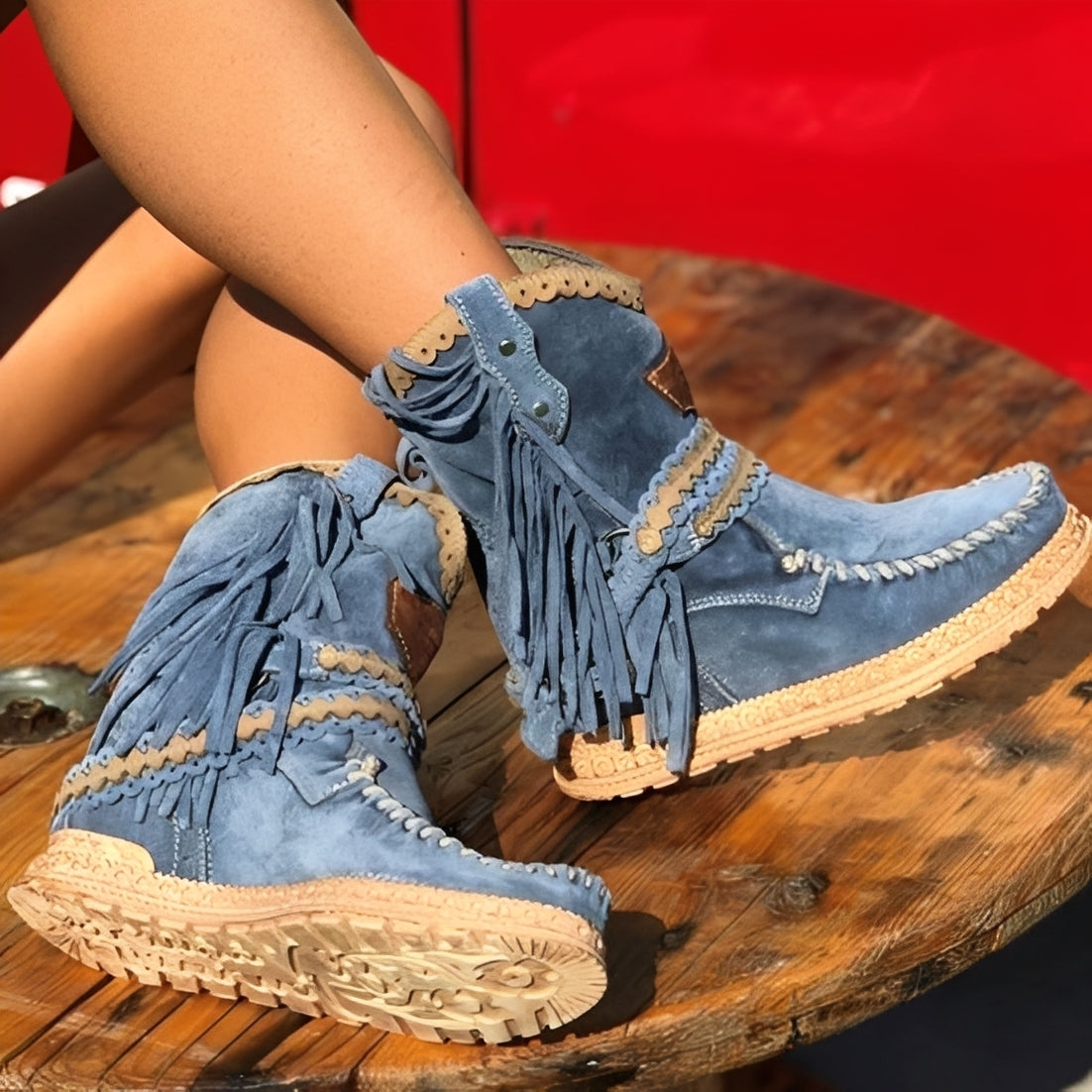Brianna - Stylowe Boho Botki do Kostki