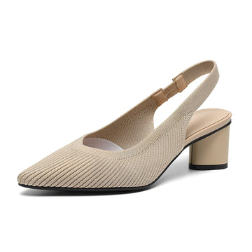 Dannon - Stylowe Sandały na Obcasie Slingback