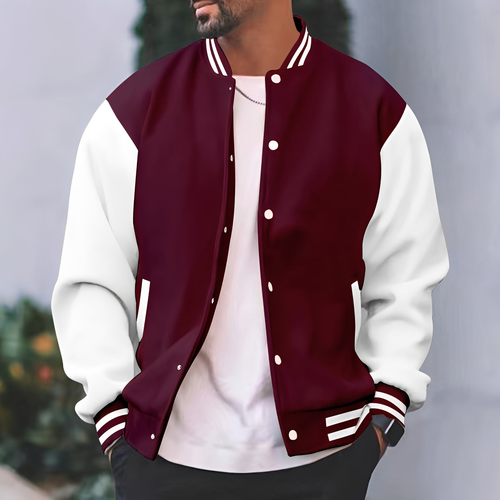 Greg - Stylowa, luźno dopasowana kurtka bomber dla mężczyzn