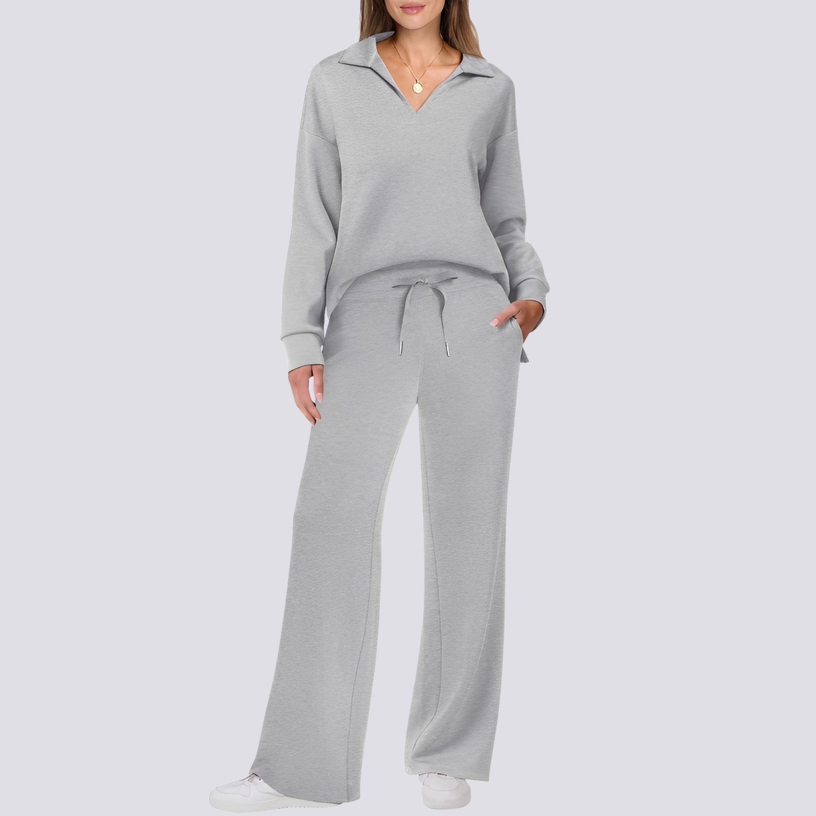 Tiana - Swobodny, wygodny zestaw loungewear dla kobiet
