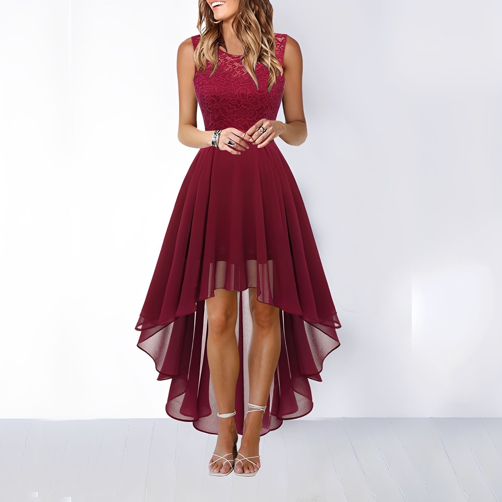 Leena - Elegancka asymetryczna suknia wieczorowa