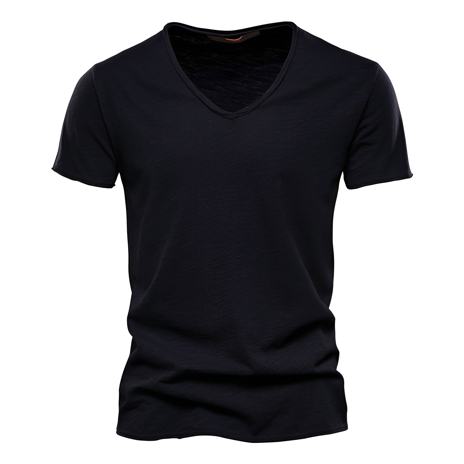 Norton - Wygodny T-shirt z Dekoltem w Serek
